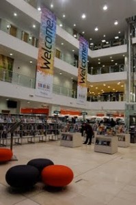 photo of interior of Newcastle library