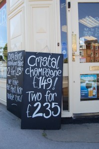 shop blackboard cristal champagne offer
